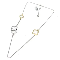 ANTEPRIMA アンテプリマ　ロング　ネックレス　チョーカー　シルバー　ゴールド　クローバー　モチーフ