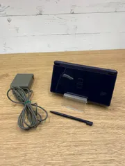 【動作OK・安心補償】 ニンテンドー DS Lite  エナメルネイビー 本体  USG-001 動作確認済み 純正アダプター付属 1225-210