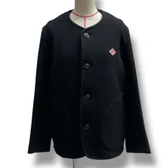 DANTON ダントン ウールモッサ ノーカラーコート ジャケット アウター ウール ブラック 黒 サイズ38 レディース 秋 冬 ゴーゴー古着マルイ北千住店 9 No.1459