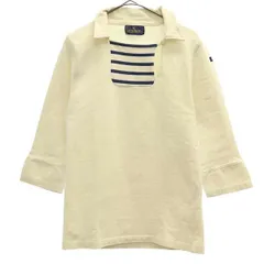 Le Minor ルミノア フランス製 7分袖 レイヤード風 カットソー 1 ホワイト系 シャツ レディース 古着