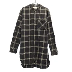 MONKEY TIME モンキータイム チェック 長袖 シャツ S グレー×ホワイト ユナイテッドアローズ レディース 古着