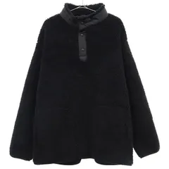 UNIQLO ユニクロ ホワイトマウンテニアリング コラボ ボア フリースジャケット XL ブラック系 プルオーバー White Mountaineering メンズ 古着