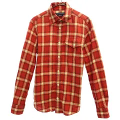 RALPH LAUREN ラルフローレン チェック 長袖 シャツ 9 レッド コットンシャツ レディース 古着