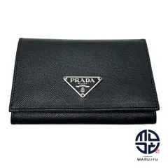 PRADA プラダ サフィアーノ トライアングルロゴ カードケース M504A 名刺入れ ブランド 小物 黒 ブラック