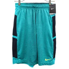 未使用 NIKE ナイキ ボーダー トレーニング ショートパンツ S ブルー メンズ 古着