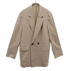 未使用 BEAUTY&YOUTH UNITED ARROWS ビューティアンドユース レーヨンナイロン ダブル テーラードジャケット M ベージュ レディース 古着