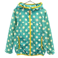 B:MING LIFE STORE by BEAMS ビーミングライフストアバイビームス ドット ジャケット 160 ブルー×ホワイト キッズ 古着