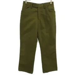 ABAHOUSE アバハウス ウールブレンド ロングパンツ 4 グリーン レディース 古着