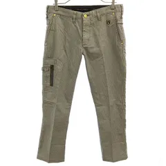 EDWIN GOLF エドウィンゴルフ 千鳥格子 ゴルフ パンツ M ブラック×ホワイト メンズ 古着