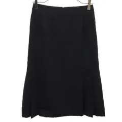 NAO TAKEKOSHI ナオタケコシ イタリア製 ウールブレンド ウールブレンド ロングスカート 38 ブラック レディース 古着