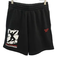 未使用 Reebok リーボック トレーニング スウェット ショートパンツ M ブラック メンズ 古着
