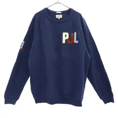 Pepe Jeans ペペジーンズ ワッペン 長袖 トレーナー Ｍ ネイビー スウェット メンズ 古着