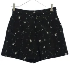 SNIDEL スナイデル SWFP165178 花柄 ショートパンツ 1 ブラック系 レディース 古着