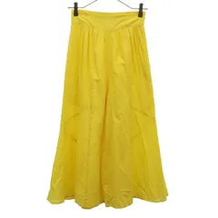 MACPHEE TOMORROW LAND マカフィートゥモローランド ガウチョパンツ 34 イエロー レディース 古着