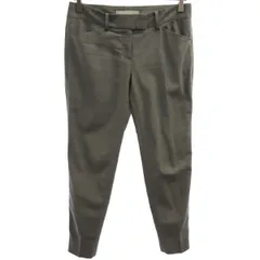 theory luxe セオリーリュクス ウールブレンド テーパードパンツ 36 グレー スラックス レディース 古着