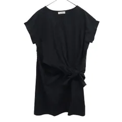 URBAN RESEARCH アーバンリサーチ 日本製 半袖 フロントリボン ワンピース FREE ブラック レディース 古着