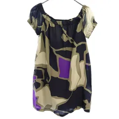 theory セオリー プリント 半袖 ワンピース P レディース 古着