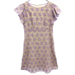 31 Sons de mode トランテアン ソン ドゥ モード 花柄 半袖 ワンピース 36 パープル レディース 古着