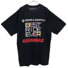 CHARI&CO NYC チャリアンドコー ニューヨークシティー プリント 半袖 Tシャツ L ブラック メンズ 古着