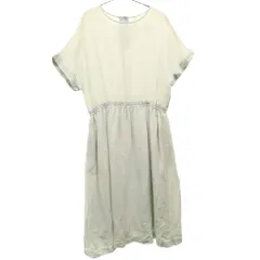 URBAN RESEARCH DOORS アーバンリサーチドアーズ リネン 半袖 ロングワンピース ONE ブルー レディース 古着