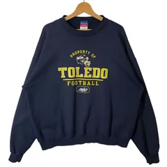 00's vintage 00年代 ヴィンテージ Champion チャンピオン TOLEDFOOTBALL スウェットトレーナー オーバーサイズ ビッグシルエット クルーネック Mexico製 XLサイズ ネイビー