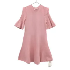 未使用 SNIDEL スナイデル 5分袖 ニット ワンピース F ピンク SWNO191060 レディース 古着