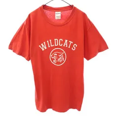 GILDAN ギルダン プリント 半袖 Tシャツ S レッド メンズ 古着