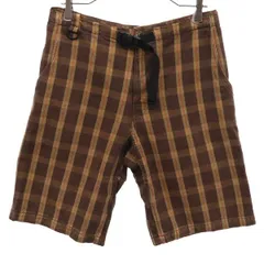 Johnbull ジョンブル チェック柄 ショートパンツ L ブラウン系 メンズ 古着のサムネイル