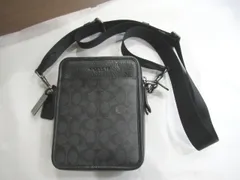 コーチ 新品同様～極美品☆コーチ　COACH☆ショルダーバッグ メンズ レディース シグネチャー キャンバス サリバン クロスボディ 　ブラック　CW388 QBMI5