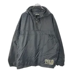POLO JEANS ポロジーンズ ラルフローレン アノラックパーカー ブラック(メンズ L)中古 古着 X1500