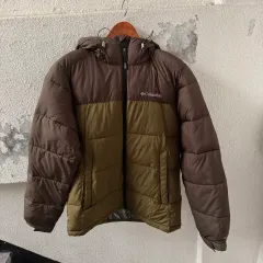 Columbia コロンビア ダウン アウター ブラウン/カーキ