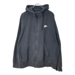 NIKE ナイキ フルジップスウェットパーカー ブラック(メンズ XL)中古 古着 X1425