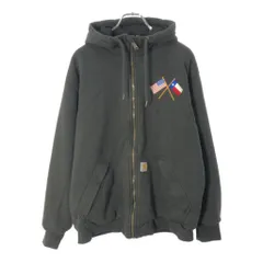 Carhartt カーハート フルジップスウェットパーカー ブラック(メンズ M)中古 古着 X1414