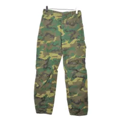 80年代 米軍実物 U.S.ARMY BDU フィールドパンツ ミリタリー ウッドランドカモ(メンズ SMALL LONG) X1605