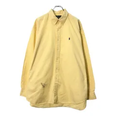 RALPH LAUREN ラルフローレン BLAIRE ボタンダウンシャツ イエロー(メンズ XL)中古 古着 X1630
