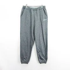 アディダスネオ adidas neo パンツ ボトムス ロング丈 ジョガー ロゴ 裏起毛 L グレー スポーツウェア ※EKM