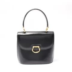セリーヌ CELINE ハンドバッグ ブラック レザー ハンドバッグ レディース Used C