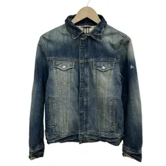 Burberry Black Label(バーバリーブラックレーベル) Gジャン サイズM メンズ - ブルー 長袖/ジップアップ/春/秋