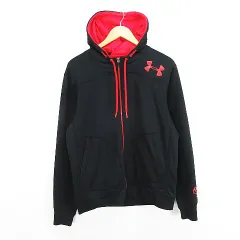 アンダーアーマー UNDER ARMOUR パーカー ジャケット スウェット 長袖 ジップアップ ロゴ MD ブラック バスケットボールウェア ※EKM
