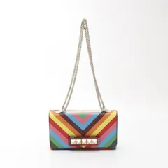 ヴァレンチノ Valentino ショルダーバッグ ロックスタッズ マルチ レザー チェーンショルダー レディース Used Aのサムネイル