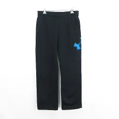 アンダーアーマー UNDER ARMOUR BTR1384 ジャージ パンツ ボトムス ロング丈 ロゴ 裏起毛 YXL ネイビー スポーツウェア ※EKM