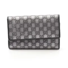グッチ GUCCI キーケース マイクログッチシマ 256443 シルバー