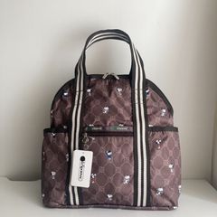 スヌーピー リュックサック バックパック 総柄 LeSportsac 70周年