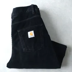 ■古着 Carhartt WIP カーハート NEWEL PANT コーデュロイパンツ 黒 実寸W30L30【L5365】