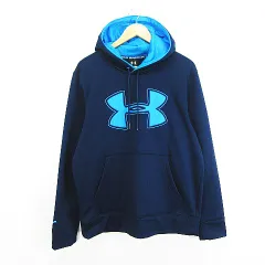 アンダーアーマー UNDER ARMOUR パーカー トップス 長袖 プルオーバー ストーム ロゴ 裏フリース LG ネイビー スポーツウェア ※EKM
