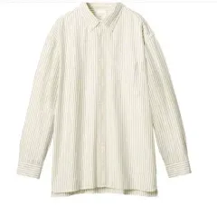 UNIQLO ユニクロ Kinloch Anderson(キンロックアンダーソン) ストライプ オーバーサイズ Oxford（オックスフォード) シャツ L 新品