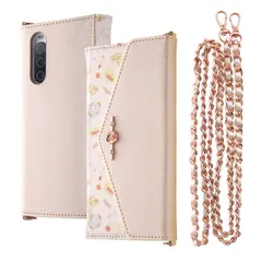 Xperia10V  手帳型ケース ディズニー ベル ミラー ストラップ カードポケット スマホ ケース おしゃれ かわいい レザー 合皮 SO-52D SOG11 docomo au softbank sony ソニー Collet DS-DXP10M5ML