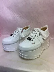 ♡新品未使用・美品♡23.5cm ヨースケ 厚底スニーカー YOSUKE 厚底シューズ レディース ローカット 歩きやすい 8cm ボリュームソール 靴　MY1377-281