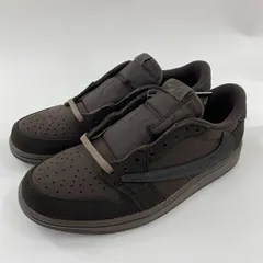 【中古】Travis Scott × NIKE Air Jordan 1 Low OG SP Velvet Brown and Dark Mocha スニーカー 26cm DM7866-202 ブラウン トラヴィス・スコット ナイキ[10]