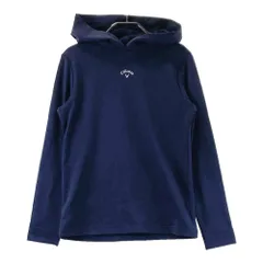 サイズ：M CALLAWAY キャロウェイ  フード付 裏起毛 長袖Tシャツ  ネイビー系 [240101584795] ゴルフウェア レディース ストスト